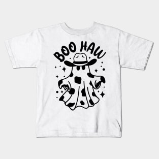 Boo Haw Cowboy Ghost Halloween Kids T-Shirt